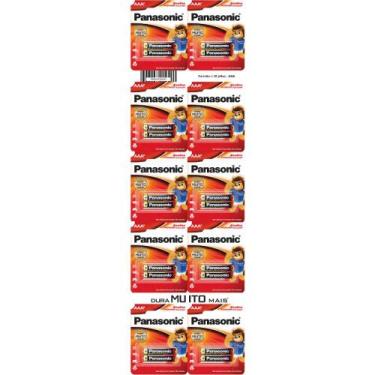 Imagem de Pilha Palito AAA Alcalina Panasonic - c/2 (10 x 2 - cartelão com 20 pi