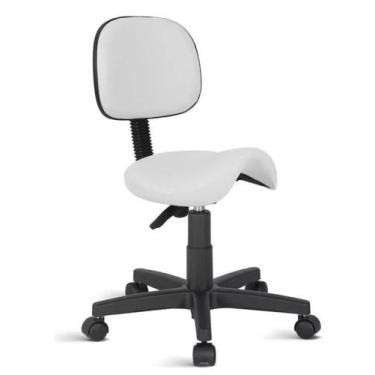 Imagem de Cadeira sela  com encosto secretaria  com regulagem de altura  corano 