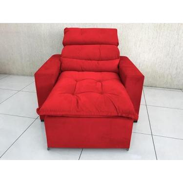 Imagem de Poltrona Retrátil Reclinável 1 Lugar  Vermelho - Zeus