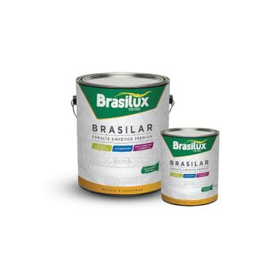 Imagem de Esmalte Sintético Premium Brasilux Brasilar 3,6Litros internos e exter