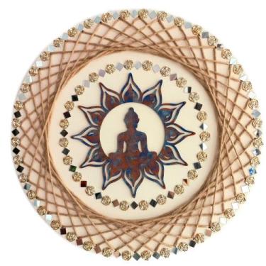 Imagem de Mandala Buda/Flor de Lótus/Resiliência e Harmonia 40cm - Aqui Tem Magi