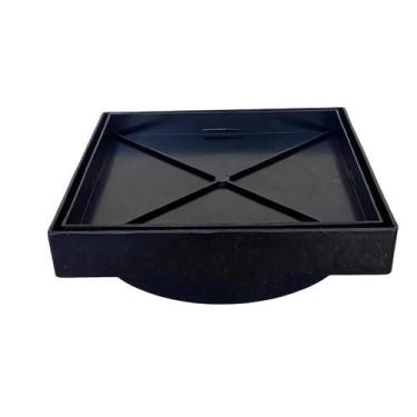 Imagem de Ralo Invisível 10x10cm Banheiro Cola Porcelanato Sifonado - Kortiz