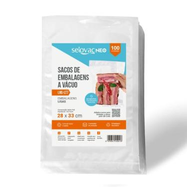 Imagem de Embalagens para Vácuo Lisa Transp. 28x35 Pct c/100 - Selovac