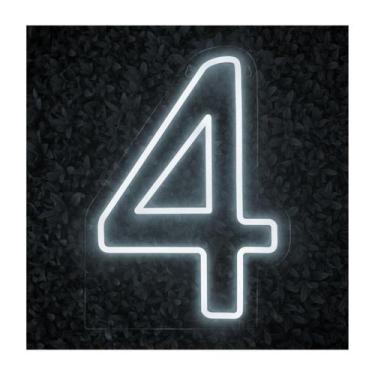 Imagem de Luminoso Numero Neon Led 50 Cm Festa De 0 A 9 - Art Studio Design, 4, 