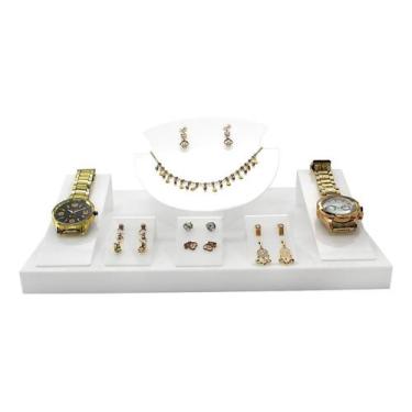 Imagem de Kit Completo Expositores Para Semi Joias Bijuteria Top 7pç - Acrilikus