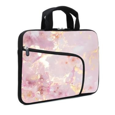 Imagem de XMBFZ Capa para laptop de 11,6 a 12,2 polegadas Chromebook capa Ultrabook capa para notebook capa para tablet capa de neoprene para homens e mulheres, dois bolsos (Rosa-1