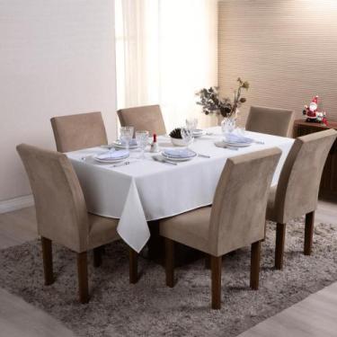 Imagem de Toalha de Mesa 4 Lugares 1,45 x 1,40m Tecido Oxford Liso 1 Peça Natal 