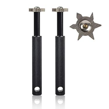 Imagem de HIFROM Apontador de sulcos com 6 cabeças – Ferramenta de re-sulco para tacos de golfe e substituição de limpador para todos os ferros de arremesso de areia e cunhas de aproximação e tacos utilitários