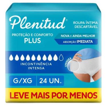 Imagem de Roupa Íntima Descartável Unissex Plenitud Protect Plus G/XG Absorção I