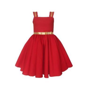 Imagem de Vestido Natal Vermelho Rodado Festa Infantil - Ateliê Iza Rocha, 12