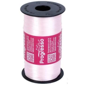 Imagem de Fita de Cetim Progresso 7mm nº1 - 100m Cor 206 Rosa Claro - 01 unidade