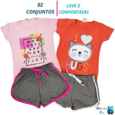 Imagem de Kit 2 Conjuntos Verão Menina - MONSTERS KIDS, Variadas, 4