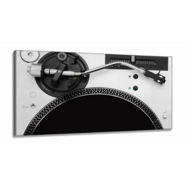 Imagem de Quadro Decorativo Toca Disco em Tecido Canvas 130x60 - Wall Frame