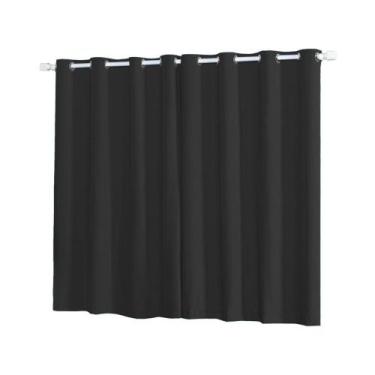 Imagem de Cortina Oxford Janela Quarto E Sala 2,00 X 1,50 M Cor Chumbo - Harumi 