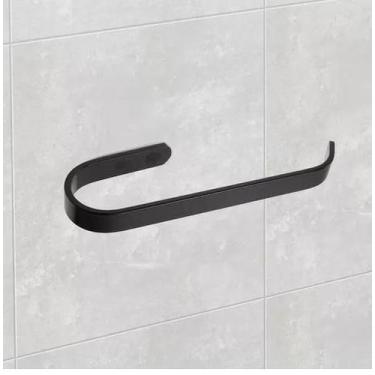 Imagem de Porta Papel Higiénico Alumínio Preto Fosco - JGC COMERCIAL