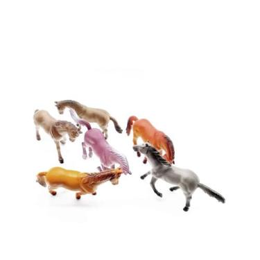 Imagem de Kit C/ 6 Cavalinhos Emborrachado - Wild