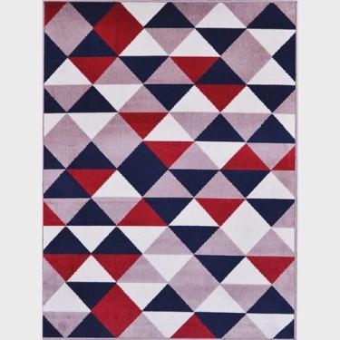 Imagem de Tapete Renaissance Verona Taupe Vermelho 200X300Cm Ladrilho - Tapete M