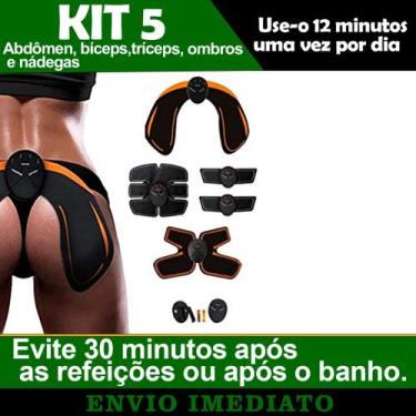 Imagem de Kit Tonificador Muscular Elétrico Fitness Series 5 Em 1 Para abdômen b