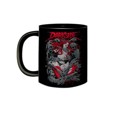 Imagem de Caneca de Porcelana Preta Banda Darkside Eletro Tempo Rock - VilelaGG