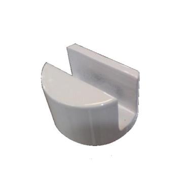 Imagem de Guia Para Porta De Correr Deslizante De Vidro Branco - Centrel Usinage