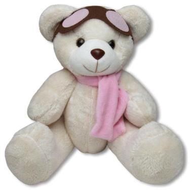 Imagem de Urso para Nicho Aviador Baunilha com Rosa P - Gulu