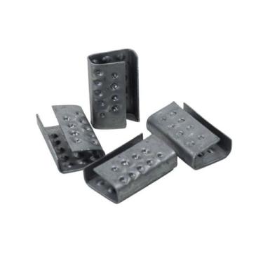 Imagem de Selo Para Fita De Arquear Preta Pp 13MM 500 pçs 2kg - TAMAROZZI EMBALA