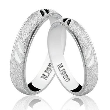 Imagem de Par de Alianças em Prata 925 AL28 - Natália Jóias, Prata