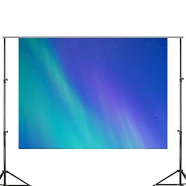 Imagem de DZJYQ 2 x 1,5 m, romântico, bonito, azul, verde, roxo, céu noturno, estrela, aurora, cenário natural, casamento, festa de aniversário, cenário fotográfico 554