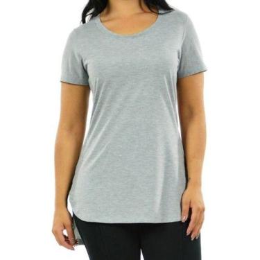 Imagem de Kit 2 Blusas Feminina Mullet Plus Size Longa - Vesttuario, Cinza, 54