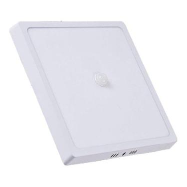 Imagem de Plafon Painel Avant Led Quadrado Sobrepor  Sensor de Presença, 24W, 29