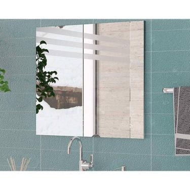 Imagem de Espelheira De Banheiro Bn3638 60cm Metalizado - Tecno Mobili