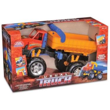 Imagem de Carrinho Carregadeira Basculante Usual Truck - - Usual Brinquedos