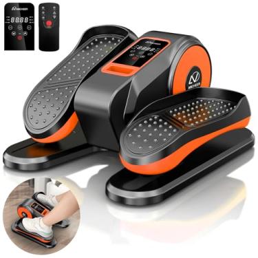 Imagem de ANCHEER máquina elíptica sob a mesa, exercitador de pés enquanto está sentado, exercitador de pernas elipse para idosos com 12 velocidades ajustáveis, equipamento de exercício para casa, lar