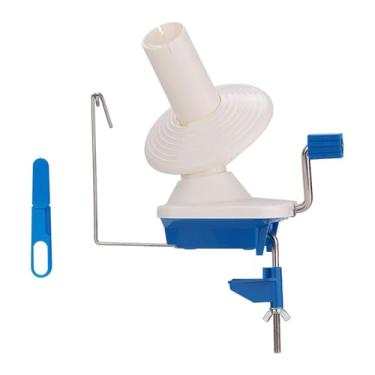 Imagem de shamjina Enrolador de novelos de lã Enrolador de fios de lã Dispensador de fios resistente Enrolador de lã compacto Operado manualmente para crochê Tricô