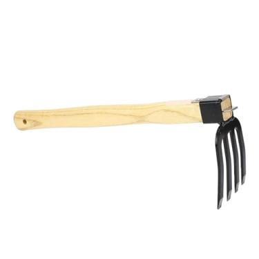 Imagem de Hoe Fork Combo Ferramenta de Jardim Cabo de Madeira para Triturar e Arejar o Design Ergonômico Leve e Resistente Ideal para Tarefas de Jardinagem Fácil Armazenamento e Organização