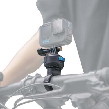 Imagem de Fujing Suporte magnético para guidão de mountain bike de liberação rápida para GoPro Hero 13/12/11/10/9/8, DJI Osmo Action 4/3/2 e a maioria das câmeras de ação