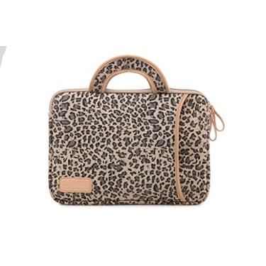Imagem de Capa para laptop de 15,5 polegadas - Estilosa bolsa para MacBook Leopard Ultrabook para Acer/Asus/Dell/iPad Pro/Lenovo/MacBook Pro/MacBook Air/Surface Pro 4 com alça