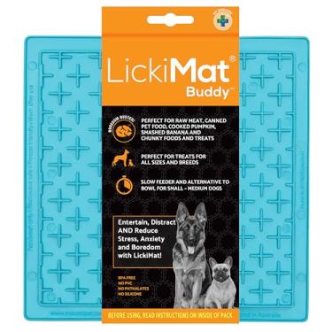 Imagem de LickiMat Classic Buddy alimentador lento para cães tapete de lamber tédio redutor de ansiedade perfeito para comida, iogurte, comida líquida, manteiga de amendoim, alternativa divertida para uma