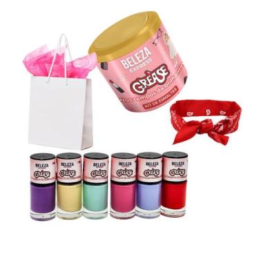 Imagem de Kit de esmaltes Coleção Grease- com bandana - beleza express