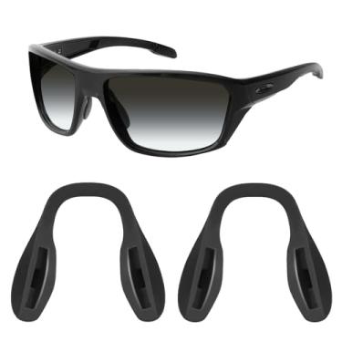 Imagem de Protetor nasal de reposição Mryok para óculos de sol Oakley Targetline – Opções, Black & Black, One Size