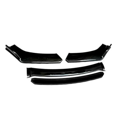 Imagem de Carro dianteiro inferior pára-choques lábio splitter, spoiler protetor esporte difusor universal, compatível para BMW, compatível para VW(Gloss black)