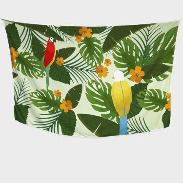 Imagem de Canga/Pareô Sublimado Tropical Folhas 1,00x1,50m - Fera Print - Sublim