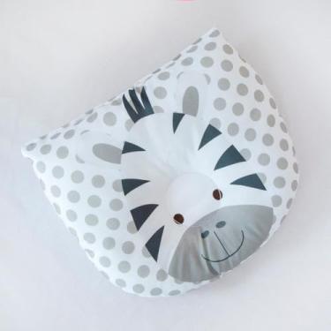 Imagem de Travesseiro Almofada Anatômico de Bichinhos para Bebê Feminino e Masculino RN (Zebra)