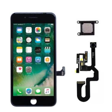 Imagem de Tela Display Lcd Touch Para ip 8 Plus  Câmera Frontal  Alto Falante - 