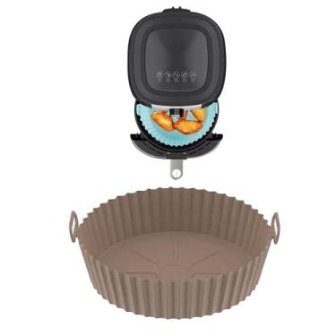 Imagem de Kit Protetor Para Fritadeira Elétrica Airfryer Silicone Alça Microonda