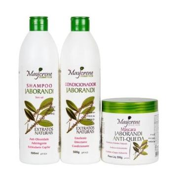 Imagem de Kit Jaborandi Anticaspa E Antiqueda 3x500ml Maycrene