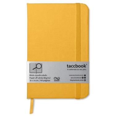 Imagem de Caderneta Quadriculada taccbook Amarelo ouro 9x14 Ríg.
