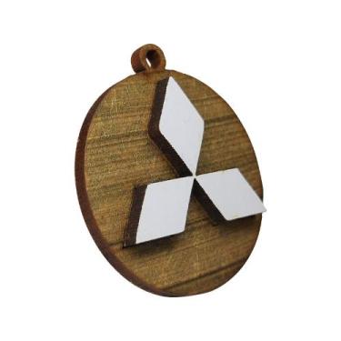 Imagem de Pacote 50 Chaveiros 3d Mitsubishi 4cm Mdf Madeira Decorada - ATACADÃO 