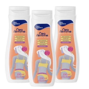 Imagem de Kit 3 und Neofemme Sabonete Liquido Neutro 200 ml - Neo Quimica