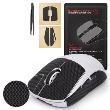 Imagem de HOTLINEGAMES Nova fita antiderrapante para mouse 2.0 compatível com Logitech G Pro X Superlight/Superlight 2 películas de mouse para jogos sem fio, resistente ao suor, corte para ajustar, fácil de